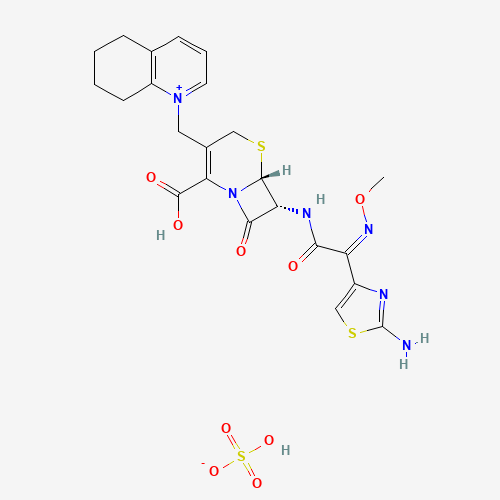 Cefquinome sulfate (CAS: 118443-89-3) - Chemical Structure and Molecular Formula 