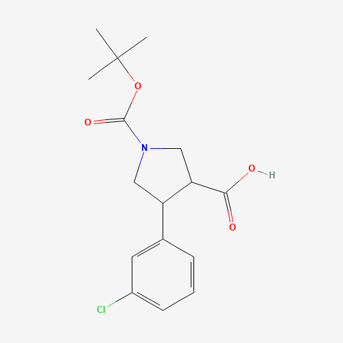 4-(3-CHLORO-PHENYL)-PYRROLIDINE-1,3-DICARBOXYLIC ACID 1-TERT-BUTYL ESTER (CAS: 939757-91-2) - Related Chemical Product