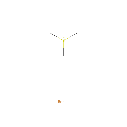 Trimethylsulfonium bromide (CAS: 3084-53-5) - Chemical Structure and Molecular Formula 