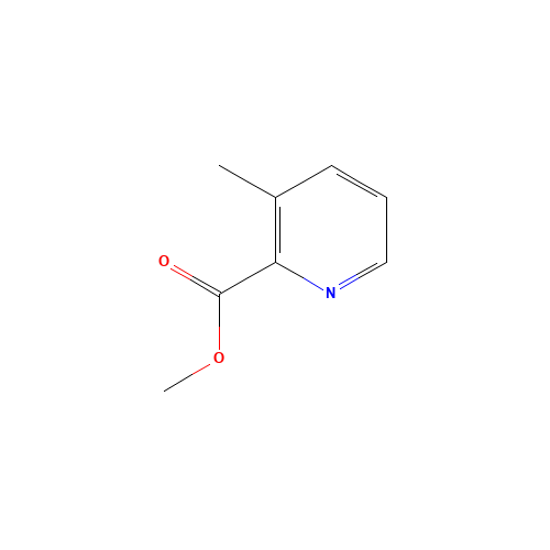 METHYL 3-METHYLPYRIDINE-2-CARBOXYLATE (CAS: 59718-84-2) - Chemical Structure and Molecular Formula 