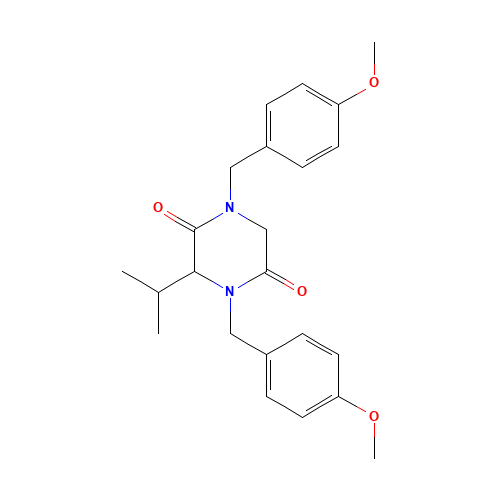 (S)-N,N'-Bis(p-methoxybenzyl)-3-isopropyl-piperazine-2,5-dione (CAS: 479681-55-5) - Related Chemical Product