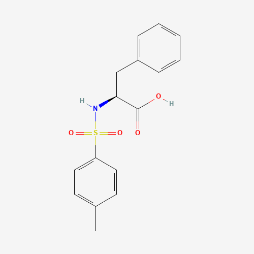 N-(P-TOLUENESULFONYL)-L-PHENYLALANINE (CAS: 13505-32-3) - Chemical Structure and Molecular Formula 