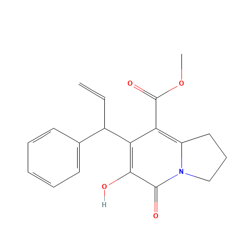 METHYL 6-HYDROXY-5-OXO-7-(1-PHENYLALLYL)-1,2,3,5-TETRAHYDROINDOLIZINE-8-CARBOXYLATE (CAS: 866393-54-6) - Related Chemical Product
