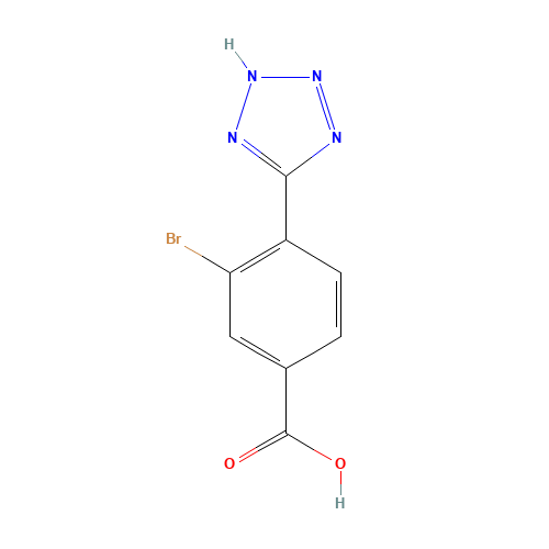 3-bromo-4-(1H-tetrazol-5-yl)benzoic acid (CAS: 1131615-11-6) - Related Chemical Product