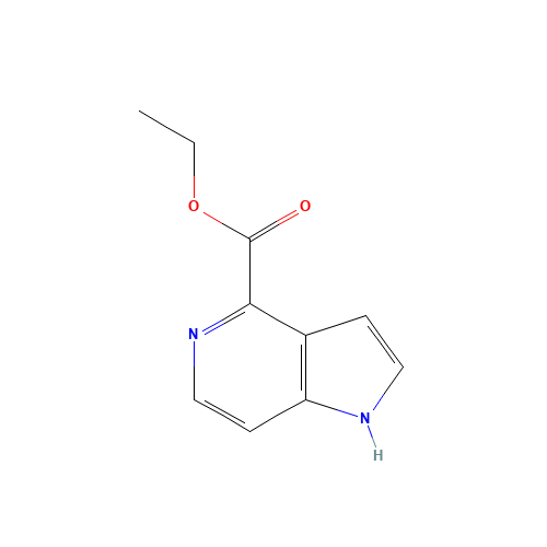 ethyl 1H-pyrrolo[3,2-c]pyridine-4-carboxylate (CAS: 1167056-36-1) - Chemical Structure and Molecular Formula 