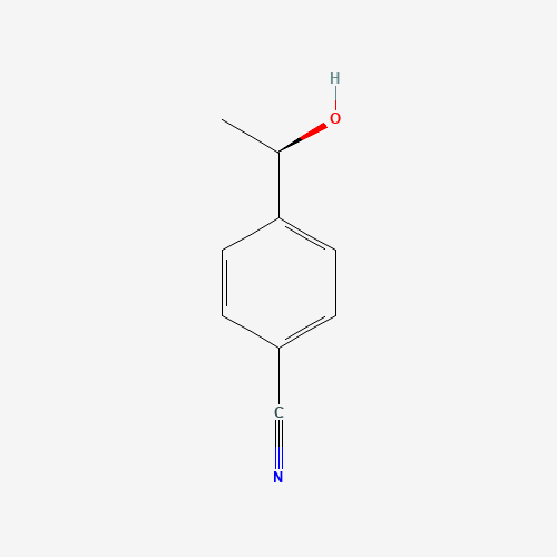 Benzonitrile,4-[(1R)-1-hydroxyethyl]-(9CI) (CAS: 101219-69-6) - Chemical Structure and Molecular Formula 