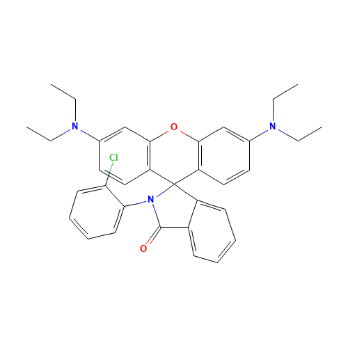 2-(2-chlorophenyl)-3',6'-bis(diethylamino)spiro[1H-isoindole-1,9'-[9H]xanthene]-3(2H)-one (CAS: 51750-84-6) - Related Chemical Product