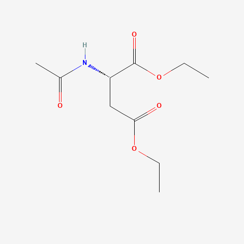 N-ACETYL-L-ASPARTIC ACID DIETHYL ESTER (CAS: 1069-39-2) - Chemical Structure and Molecular Formula 