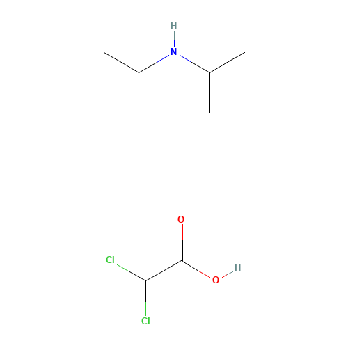 Diisopropylammonium dichloroacetate (CAS: 660-27-5) - Chemical Structure and Molecular Formula 