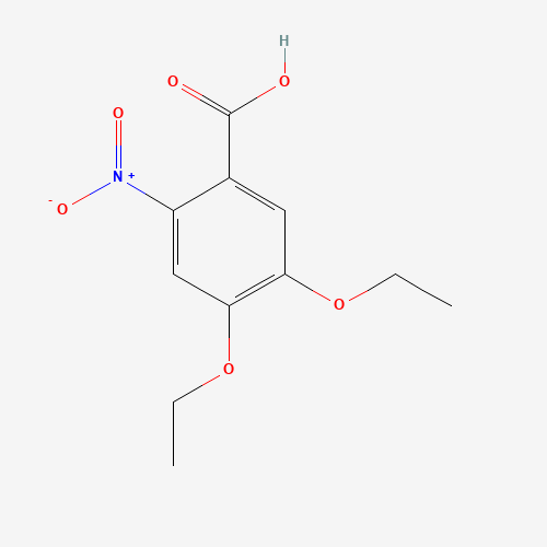 4,5-DIETHOXY-2-NITRO BENZOIC ACID (CAS: 103796-34-5) - Chemical Structure and Molecular Formula 