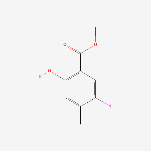 methyl 2-hydroxy-5-iodo-4-methylbenzoate (CAS: 850146-80-4) - Chemical Structure and Molecular Formula 