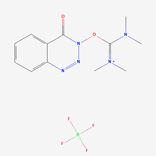N,N,N',N'-Tetramethyl-O-(3,4-dihydro-4-oxo-1,2,3-benzotriazin-3-yl)uronium tetrafluoroborate (CAS: 125700-69-8) - Chemical Structure and Molecular Formula 