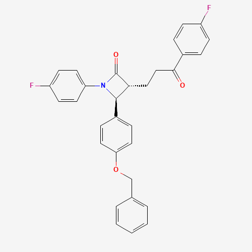 (3R,4S)-4-[4-(Benzyloxy)phenyl]-1-(4-fluorophenyl)-3-[3-(4-fluorophenyl)-3-oxopropyl]azetidin-2-one (CAS: 190595-65-4) - Related Chemical Product