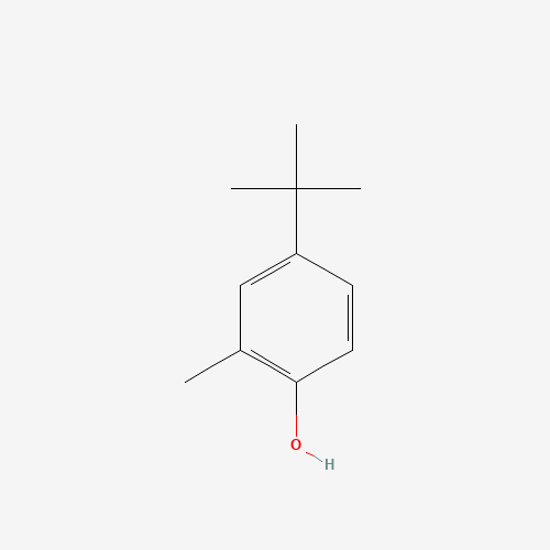 4-TERT-BUTYL-2-METHYLPHENOL (CAS: 98-27-1) - Chemical Structure and Molecular Formula 