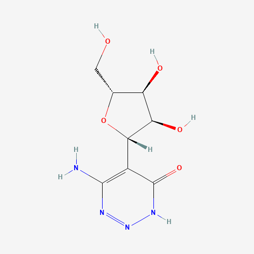 6-amino-5-[(2S,3S,4R,5R)-3,4-dihydroxy-5-(hydroxymethyl)oxolan-2-yl]-1H-triazin-4-one (CAS: 12679-86-6) - Related Chemical Product