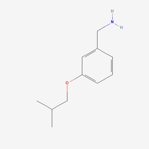 (3-isobutoxyphenyl)methanamine hydrochloride (CAS: 37806-39-6) - Chemical Structure and Molecular Formula 
