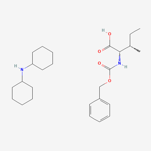 N-CARBOBENZOXY-L-ISOLEUCINE DICYCLOHEXYLAMMONIUM SALT (CAS: 26699-00-3) - Chemical Structure and Molecular Formula 
