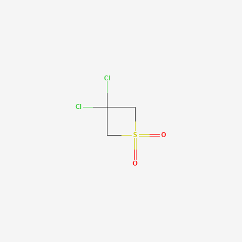 3,3-Dichlorothietane-1,1-dioxide (CAS: 90344-85-7) - Chemical Structure and Molecular Formula 
