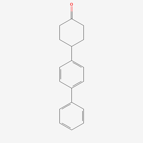 4-(1',1''-BIPHENYL-4'-YL)-CYCLOHEXANONE (CAS: 78531-65-4) - Chemical Structure and Molecular Formula 