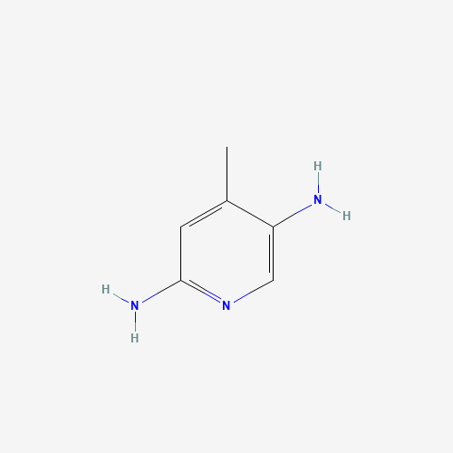 2,5-DIAMINO-4-PICOLINE (CAS: 6909-93-9) - Chemical Structure and Molecular Formula 