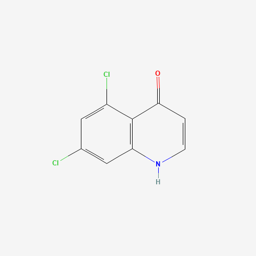 5,7-DICHLOROQUINOLIN-4-OL (CAS: 171850-29-6) - Chemical Structure and Molecular Formula 