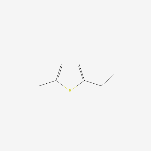 2-Ethyl-5-methylthiophene (CAS: 40323-88-4) - Chemical Structure and Molecular Formula 