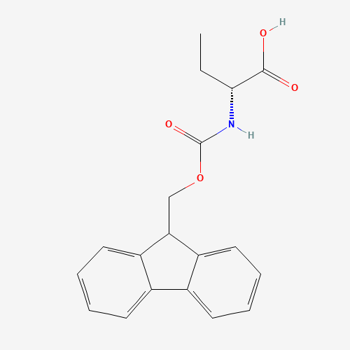 FMOC-D-ABU-OH (CAS: 170642-27-0) - Chemical Structure and Molecular Formula 