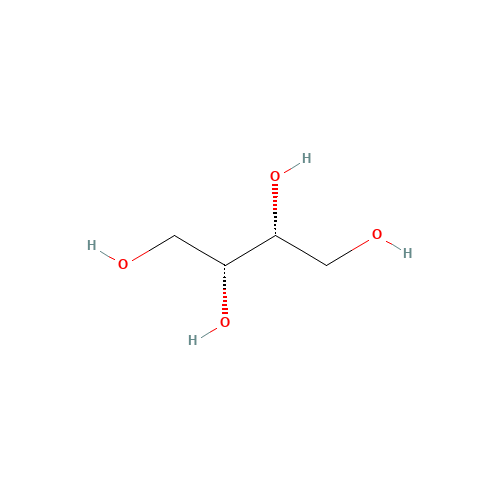 D-THREITOL (CAS: 2418-52-2) - Chemical Structure and Molecular Formula 