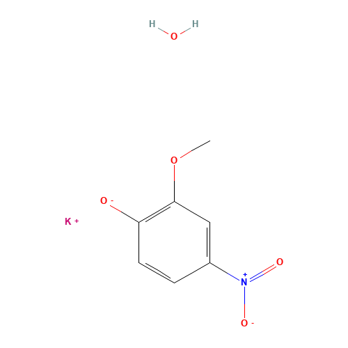 4-NITROGUAIACOL  POTASSIUM SALT HYDRATE& (CAS: 304675-72-7) - Chemical Structure and Molecular Formula 