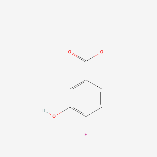 METHYL 4-FLUORO-3-HYDROXYBENZOATE (CAS: 214822-96-5) - Chemical Structure and Molecular Formula 