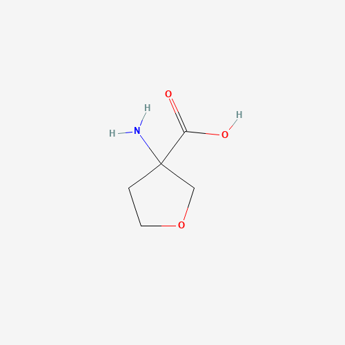 3-AMINOTETRAHYDROFURAN-3-CARBOXYLIC ACID (CAS: 125218-55-5) - Chemical Structure and Molecular Formula 