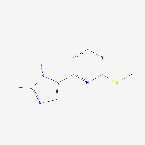 4-(2-methyl-1H-imidazol-4-yl)-2-(methylthio)pyrimidine (CAS: 1184920-27-1) - Chemical Structure and Molecular Formula 