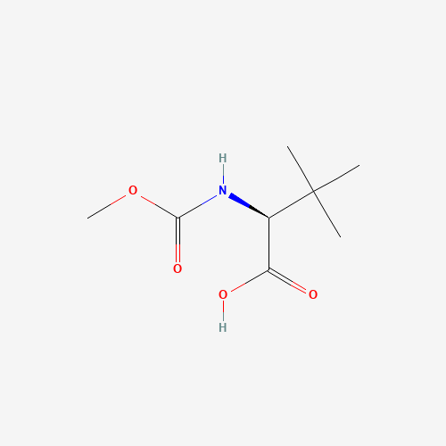 Methoxycarbonyl-L-tert-leucine chemical structure Methoxycarbonyl-L-tert-leucine (CAS: 162537-11-3) - Chemical Structure and Molecular Formula