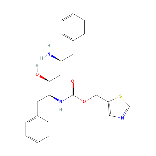 (2S,3S,5S)-5-Amino-2-(N-((5-thiazolyl)-methoxycarbonyl)amino)-1,6-diphenyl-3-hydroxyhexane (CAS: 144164-11-4) - Related Chemical Product
