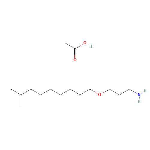 3-(isodecyloxy)propylammonium acetate (CAS: 28701-67-9) - Chemical Structure and Molecular Formula 