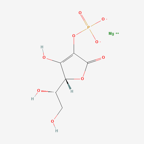 ASCORBIC ACID-2-PHOSPHATE MAGNESIUM SALT (CAS: 84309-23-9) - Chemical Structure and Molecular Formula 