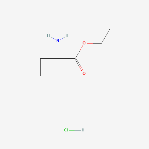 ETHYL 1-AMINO-1-CYCLOBUTANECARBOXYLATE & (CAS: 145143-60-8) - Chemical Structure and Molecular Formula 