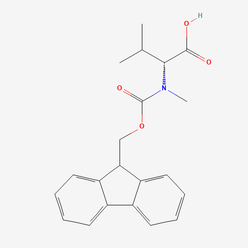 Fmoc-N-methyl-D-valine (CAS: 103478-58-6) - Chemical Structure and Molecular Formula 