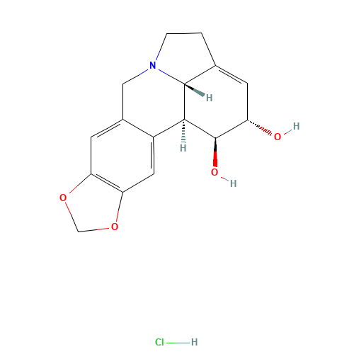 Lycorine hydrochloride (CAS: 2188-68-3) - Chemical Structure and Molecular Formula 