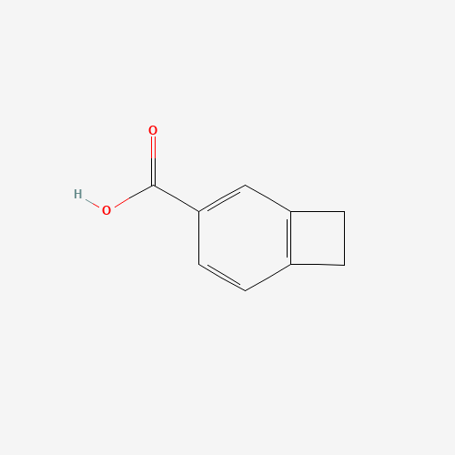 4-Carboxylbenzocyclobutene (CAS: 875-94-5) - Chemical Structure and Molecular Formula 