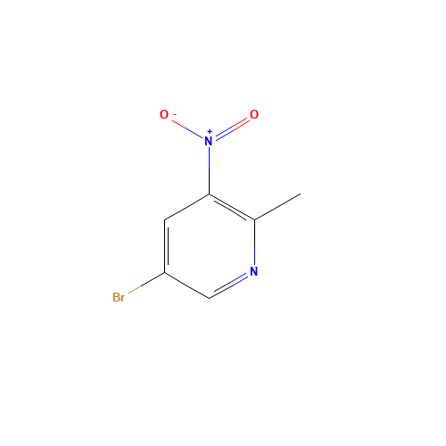 5-Bromo-2-methyl-3-nitropyridine (CAS: 911434-05-4) - Chemical Structure and Molecular Formula 