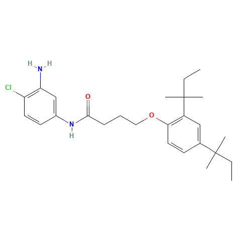 N-(3-Amino-4-chlorophenyl)-4-[2,4-bis(2-methylbutan-2-yl)phenoxy]butanamide (CAS: 51461-11-1) - Related Chemical Product
