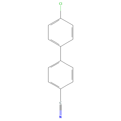 4'-Chloro-4-cyanobiphenyl (CAS: 57774-36-4) - Chemical Structure and Molecular Formula 