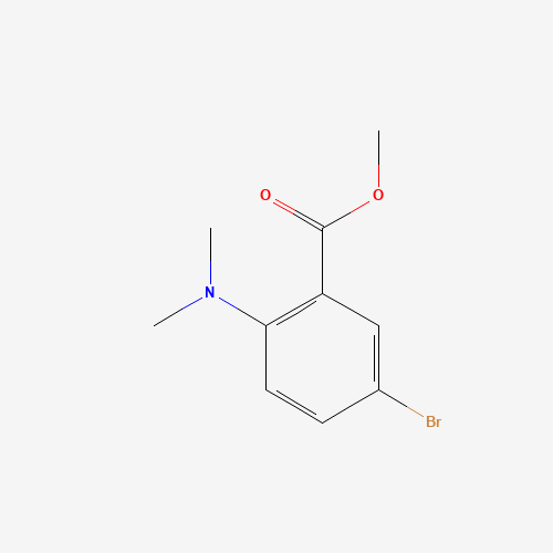 methyl 5-bromo-2-(dimethylamino)benzoate chemical structure methyl 5-bromo-2-(dimethylamino)benzoate (CAS: 1131587-63-7) - Chemical Structure and Molecular Formula