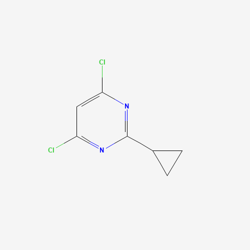 4,6-dichloro-2-cyclopropylpyrimidine (CAS: 7043-09-6) - Chemical Structure and Molecular Formula 
