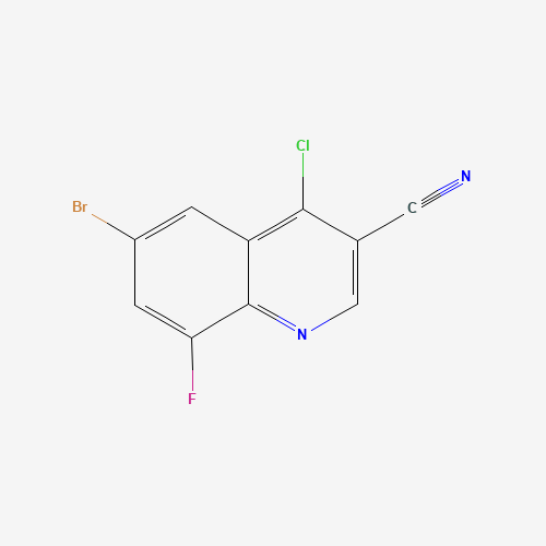 6-BROMO-4-CHLORO-8-FLUORO-QUINOLINE-3-CARBONITRILE (CAS: 886362-71-6) - Related Chemical Product