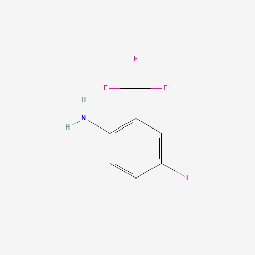 2-AMINO-5-IODOBENZOTRIFLUORIDE (CAS: 97760-97-9) - Chemical Structure and Molecular Formula 