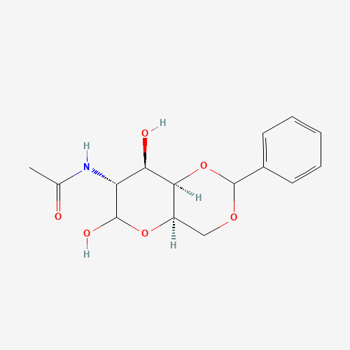 2-Acetamido-4,6-O-benzylidene-2-deoxy-D-galactose (CAS: 420118-03-2) - Chemical Structure and Molecular Formula 