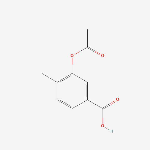 3-acetoxy-4-methylbenzoic acid (CAS: 17477-46-2) - Chemical Structure and Molecular Formula 