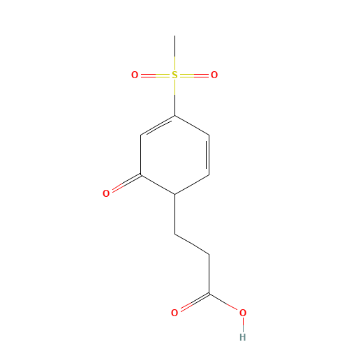 3-(4-METHANESULFONYLOXOPHENYL)-PROPANOIC ACID (CAS: 539814-13-6) - Chemical Structure and Molecular Formula 